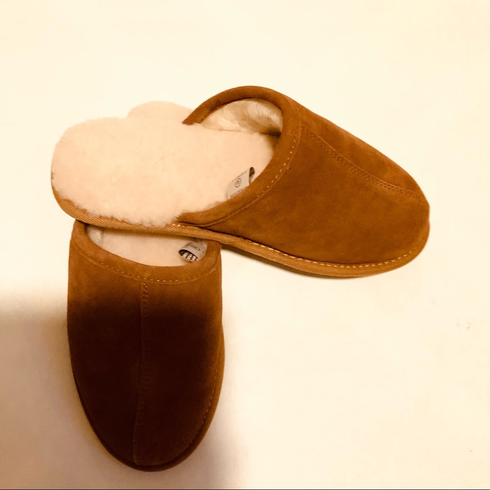 Brooks tone Suede & Shearling Slippers